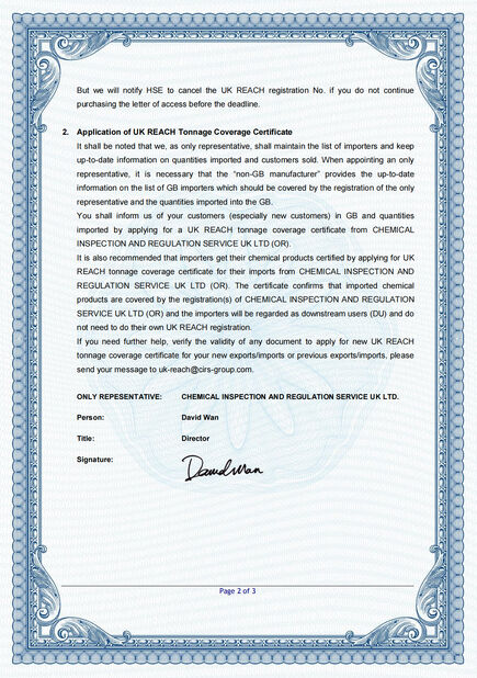 China SINOENERGY GROUP certification